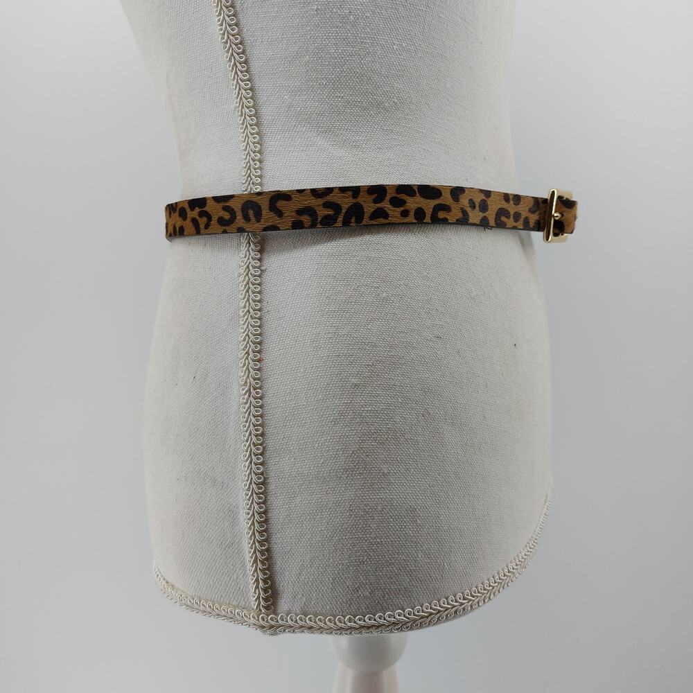 Liz Claiborne Womens Small Leopard Cheetah Fur Leather - Picture 8 of 8